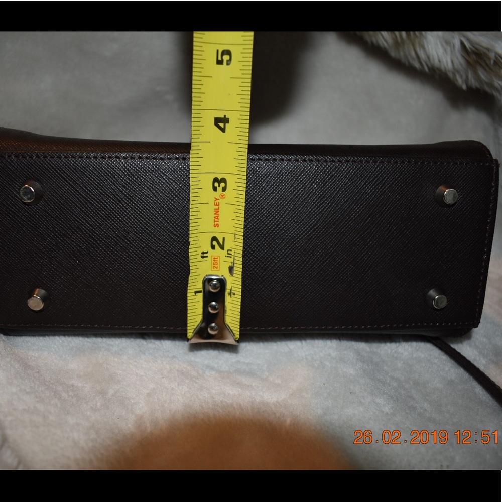 Lancaster Paris Purse in Brown Shoulder Strap EUC - Picture 3 of 8